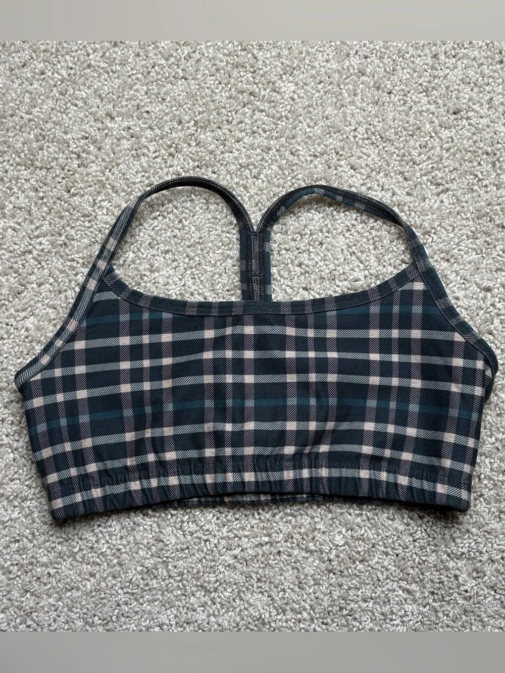 Beyond Yoga Plaid Sports Bra